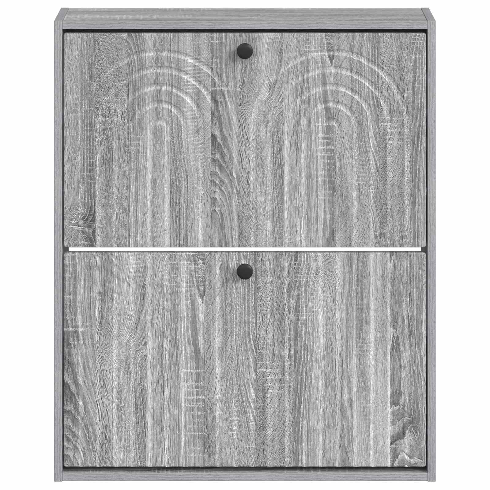Wandgemonteerde Schoenkast ALKMAAR 71 x 17 x 86 cm Bewerkt hout image 3