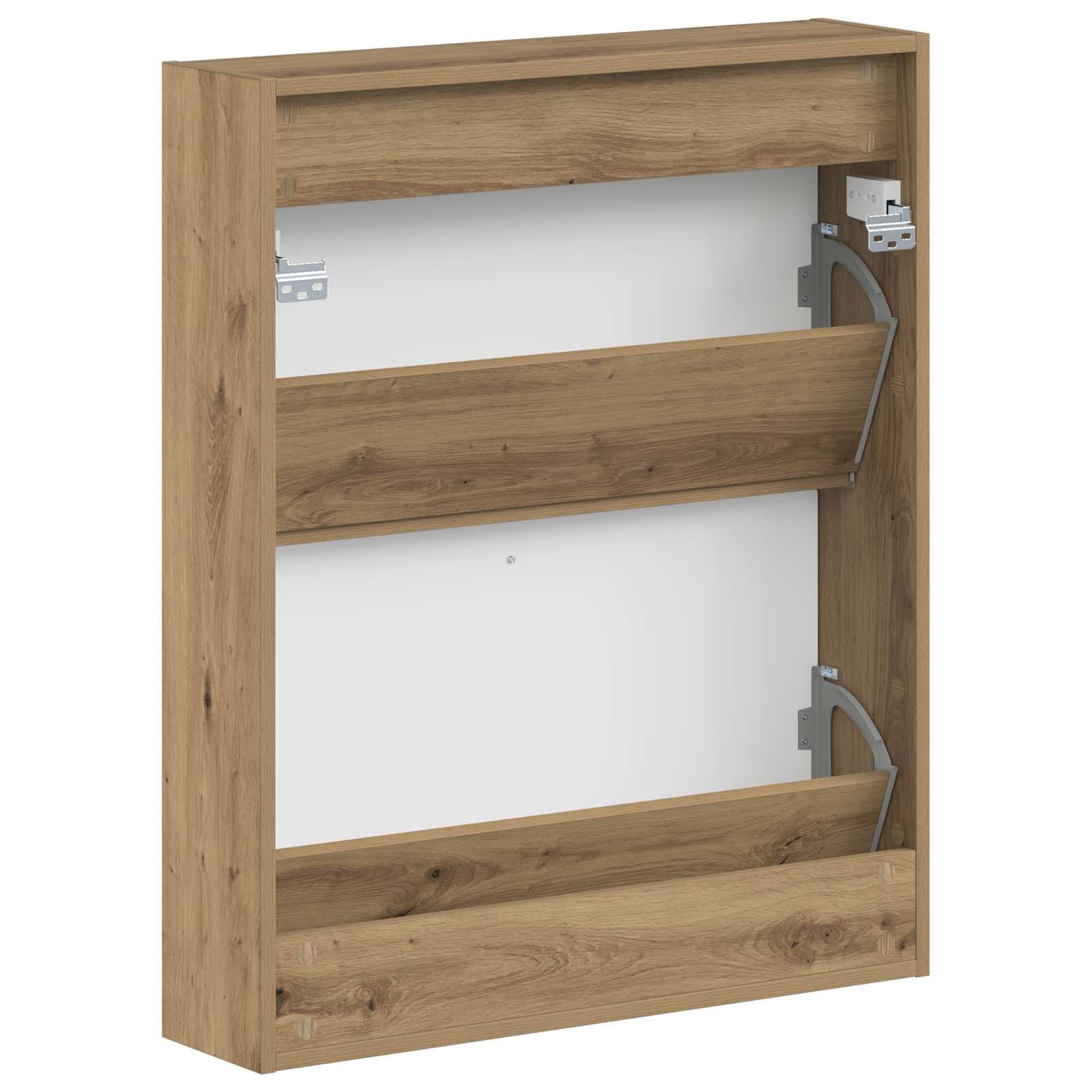 Wandgemonteerde Schoenkast ALKMAAR 71 x 17 x 86 cm Bewerkt hout image 6