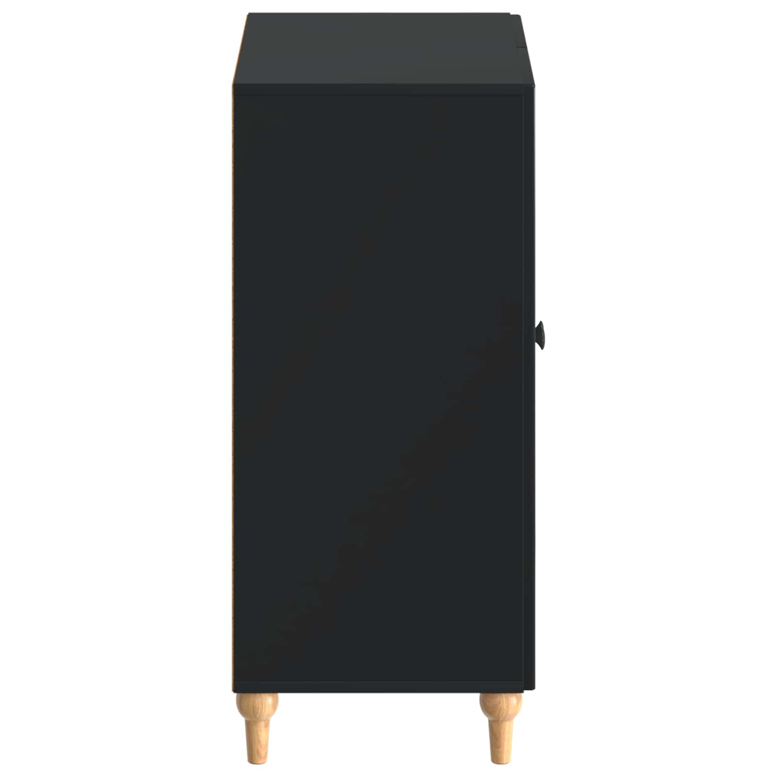 Schoenenkast ALKMAAR 59,5 x 39,5 x 90 cm Bewerkt hout Zwart image 4