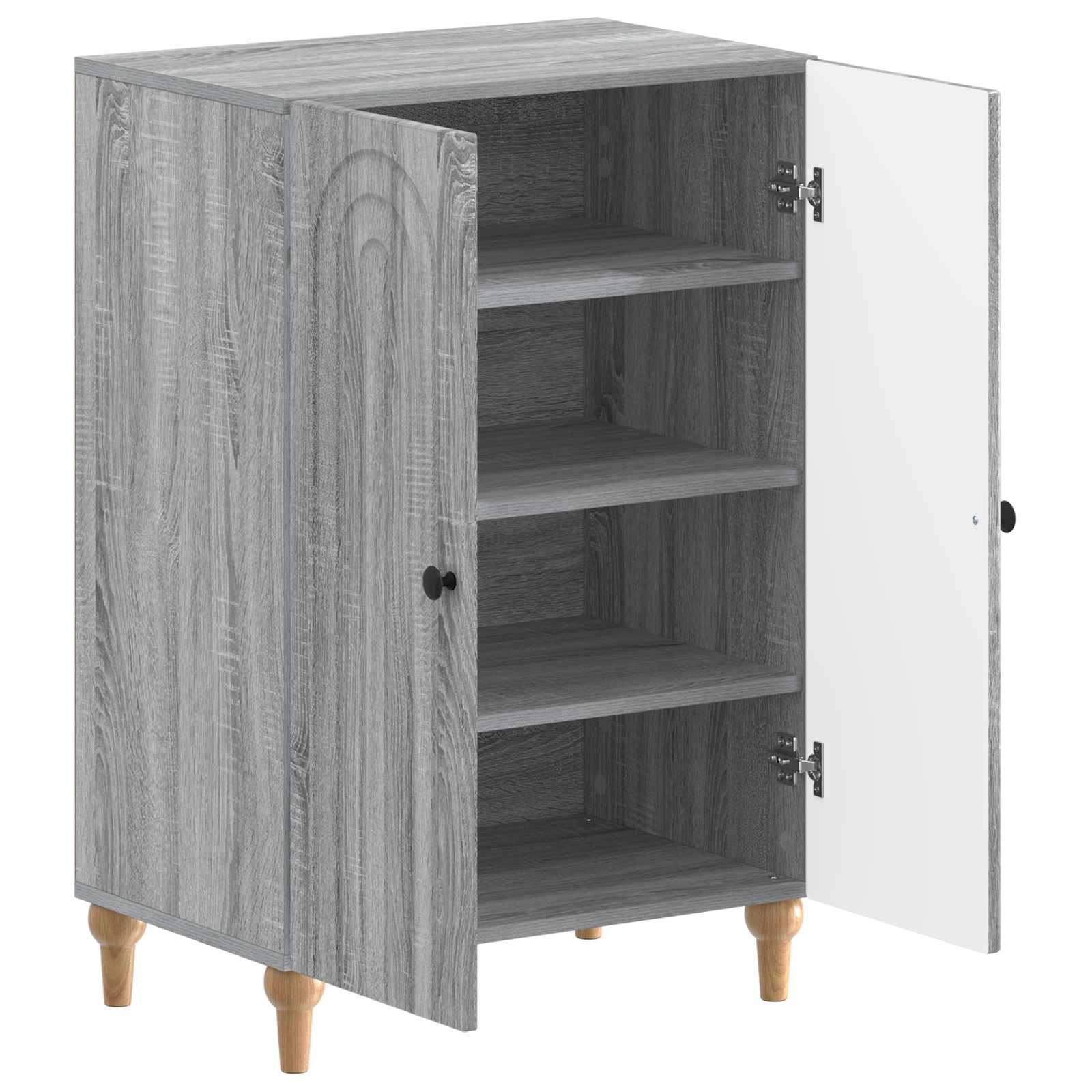 Schoenenkast ALKMAAR 59,5 x 39,5 x 90 cm Bewerkt hout image 2