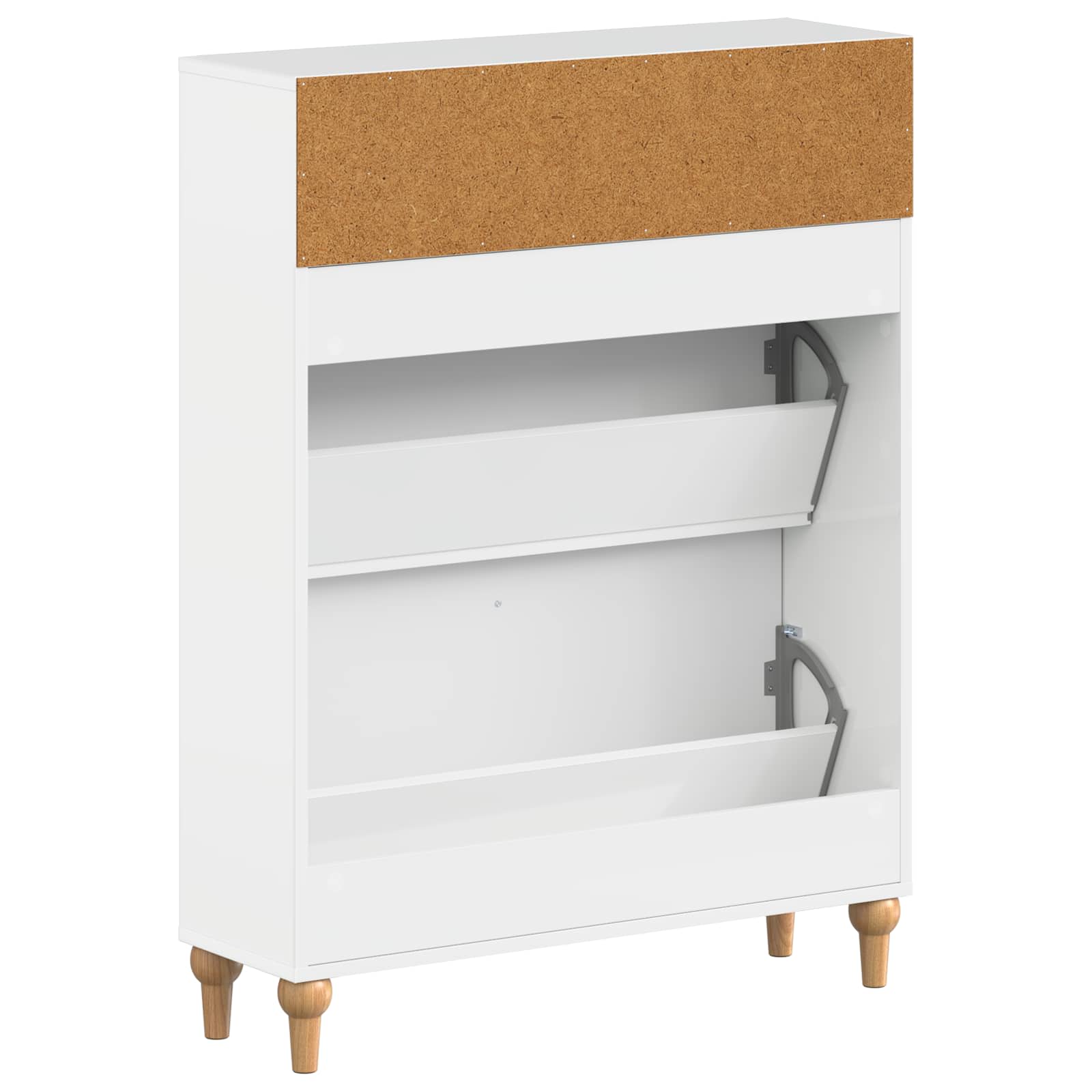 Schoenenkast ALKMAAR 78 x 24 x 103 cm Bewerkt hout image 5