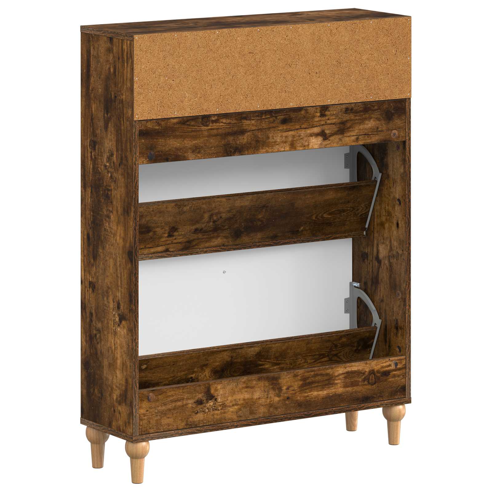 Schoenenkast ALKMAAR 78 x 24 x 103 cm Bewerkt hout image 5