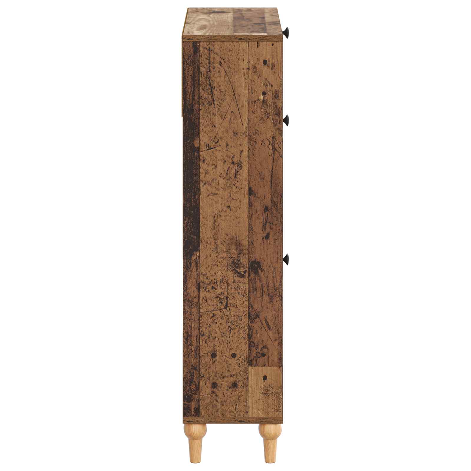 Schoenenkast ALKMAAR 78 x 24 x 103 cm Bewerkt hout Oud hout image 4