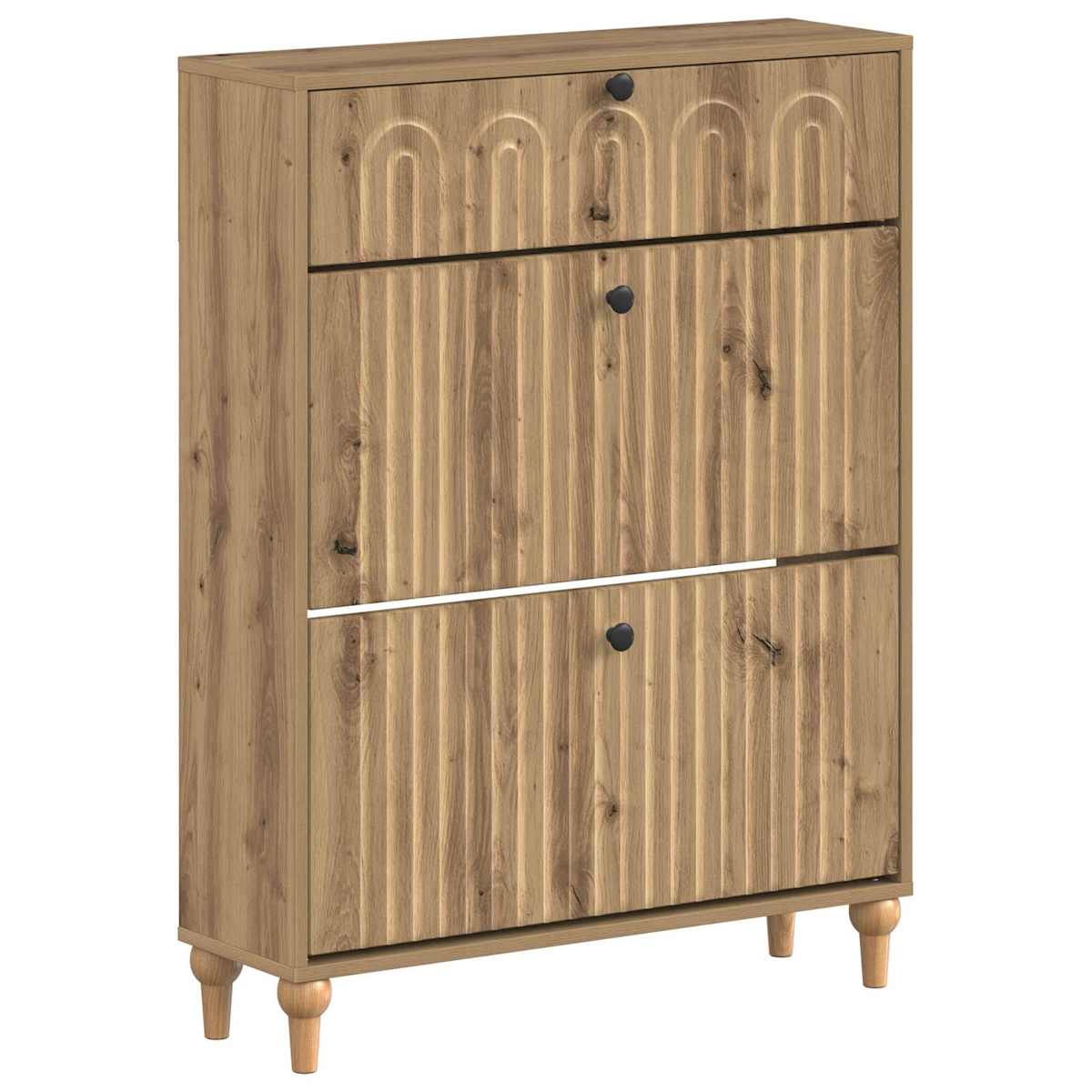 Sko skab ALKMAAR 78 x 24 x 103 cm Konstrueret træ - Billede 2