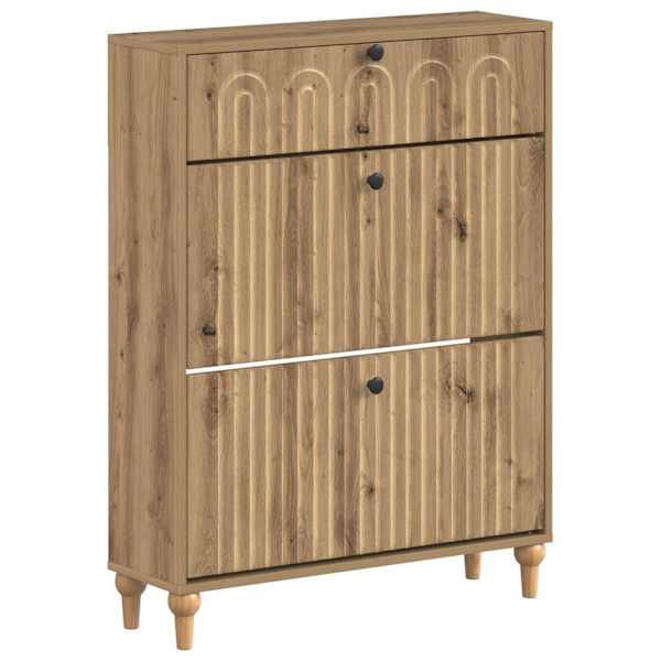 vidaXL Kinga kapp ALKMAAR 78 x 24 x 103 cm Tehispuit Artisan tamm