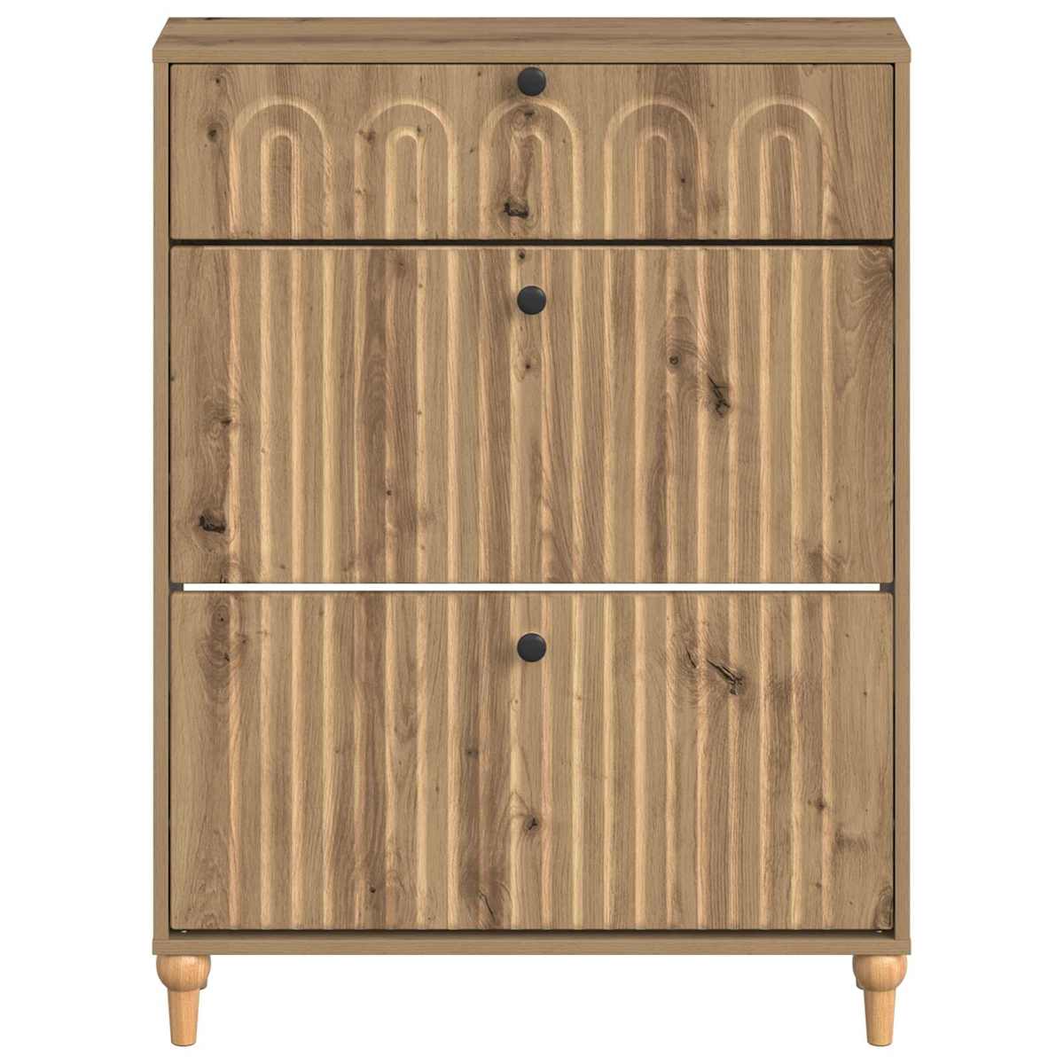 Sko skab ALKMAAR 78 x 24 x 103 cm Konstrueret træ - Billede 4