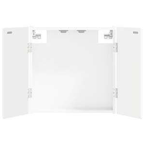 vidaXL Dartboardi kapp ALKMAAR K&otilde;rgl&auml;ikega valge 52,5 x 10,5 x 53,5 cm
