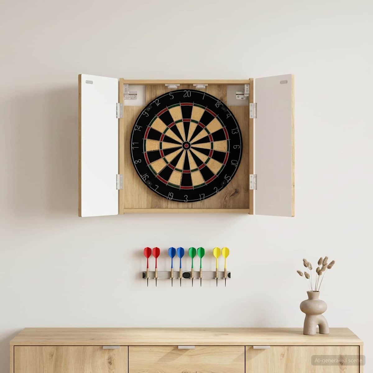 Dartboard Skab ALKMAAR 52,5 x 10,5 x 53,5 cm