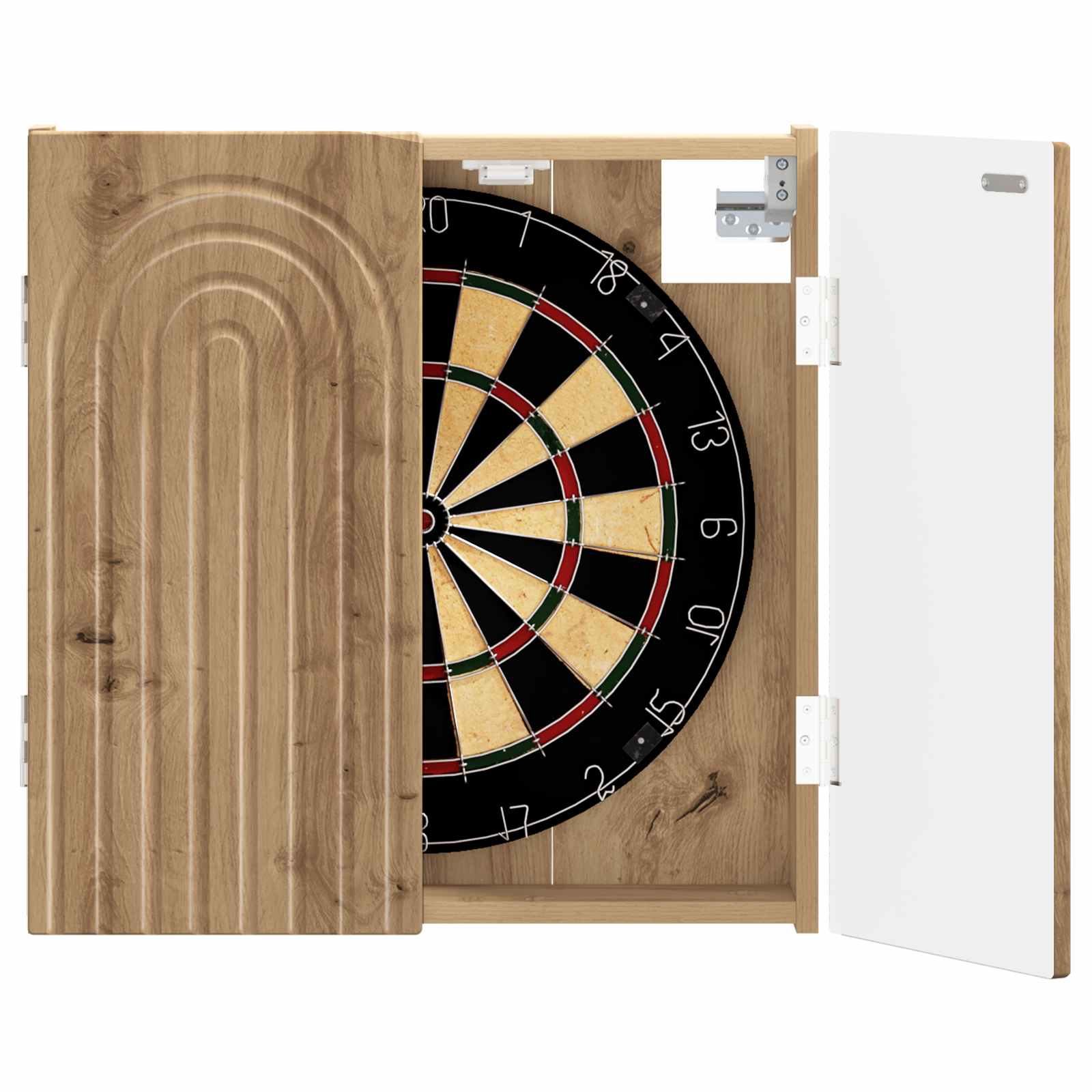 vidaXL Dartboard Schrank ALKMAAR Artisan-Eiche 52,5 x 10,5 x 53,5 cm – Bild 3