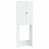 vidaXL Tualettkabinet ALKMAAR Valge 66 x 25,5 x 190 cm Tehispuit