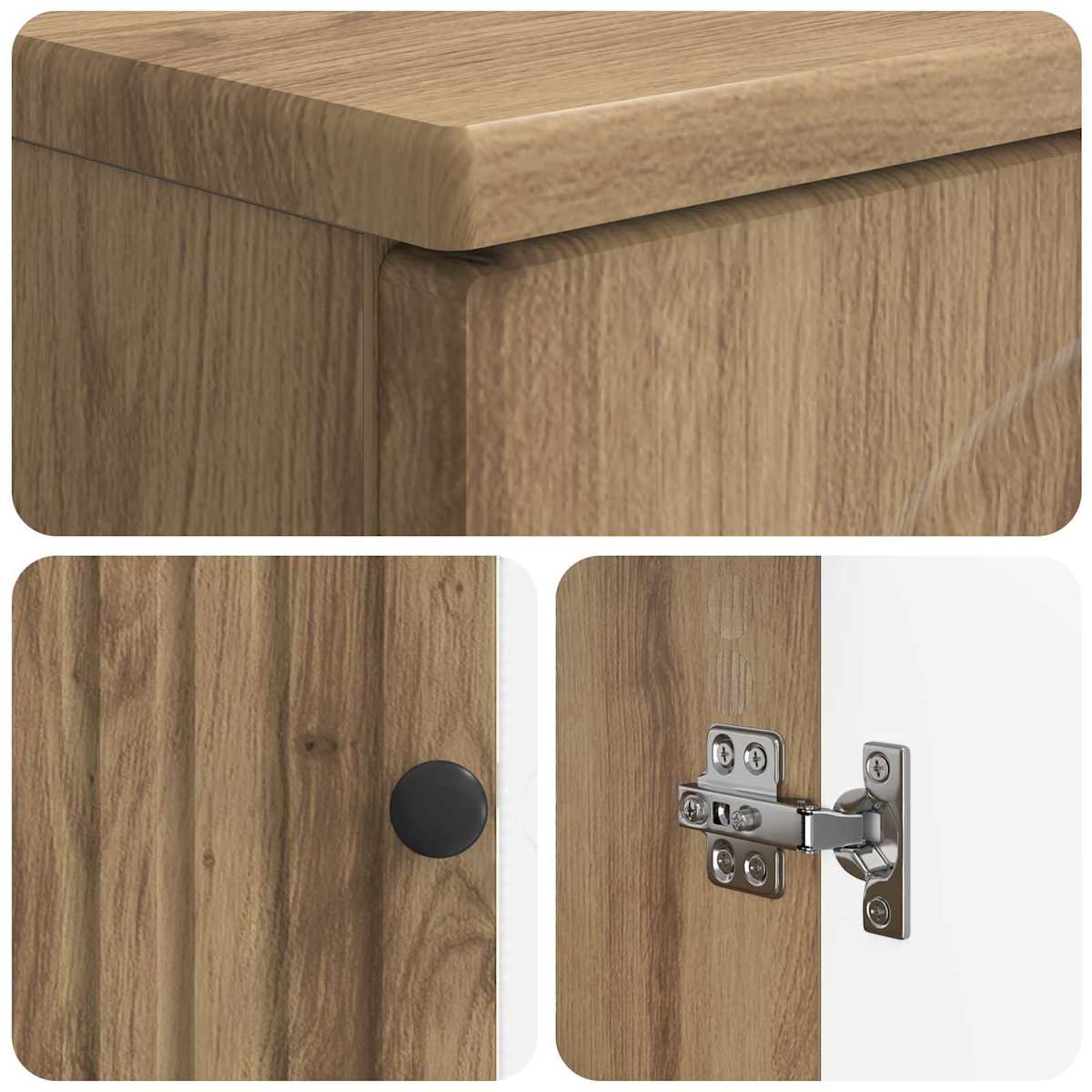 Toilet Skab ALKMAAR 66 x 25,5 x 190 cm - Billede 8