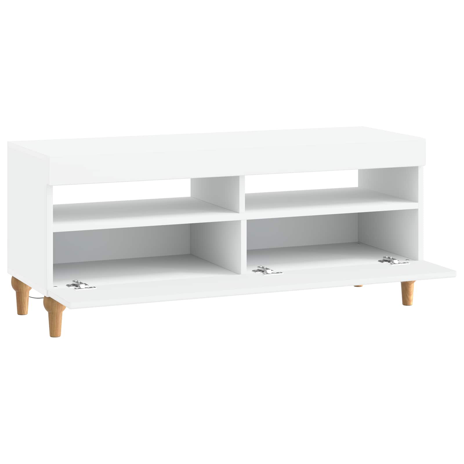 LED TV-kaappi valkoinen Tekninen puu - Image 3