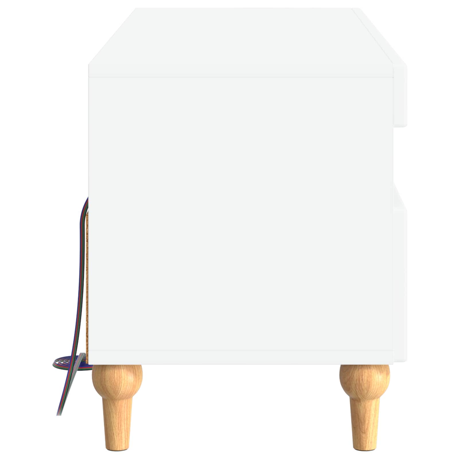 LED TV-kaappi valkoinen Tekninen puu - Image 5