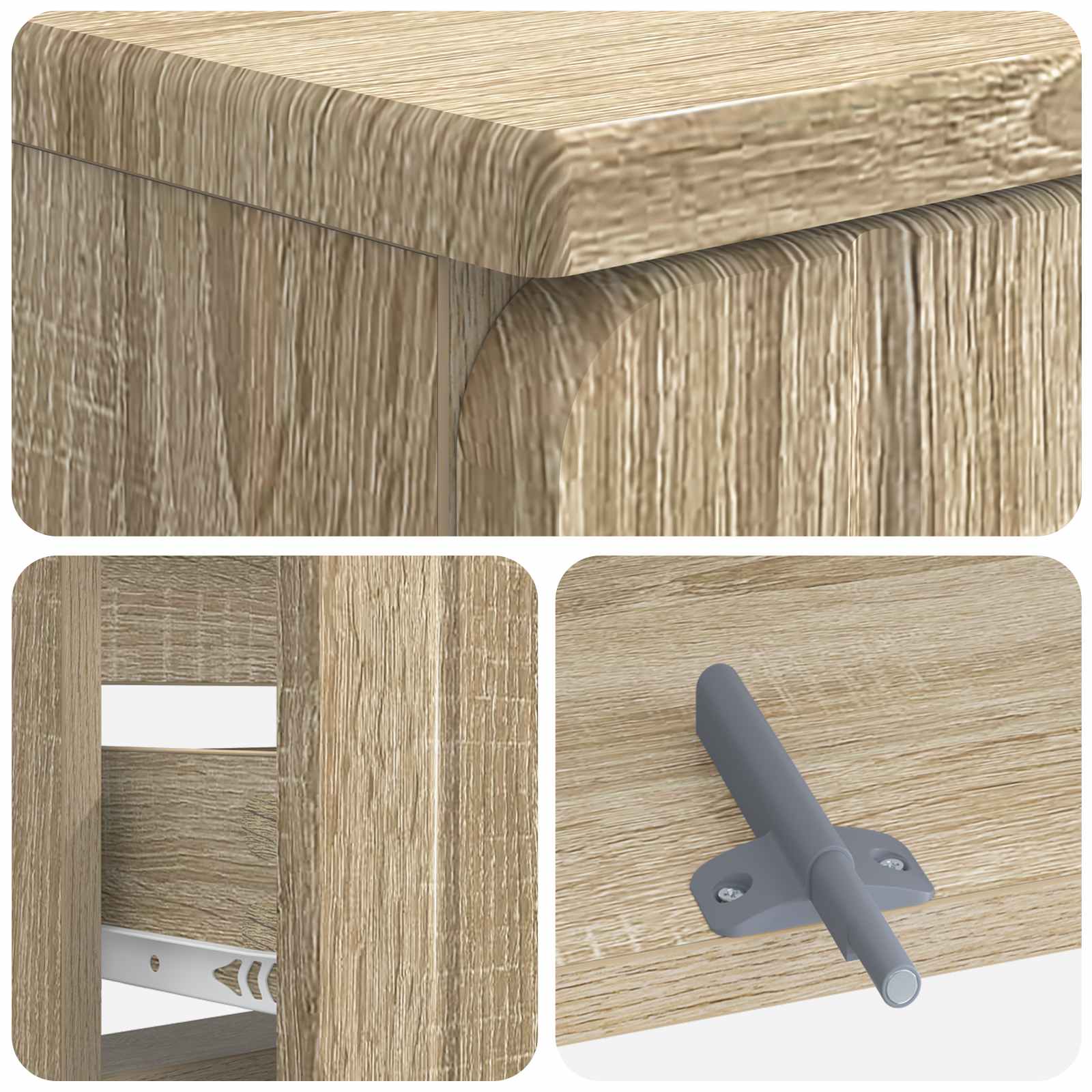 Kylpyhuoneen allaskaappi ZWOLLE Sonoma-tammi 82 x 41 x 58,5 cm - Image 6