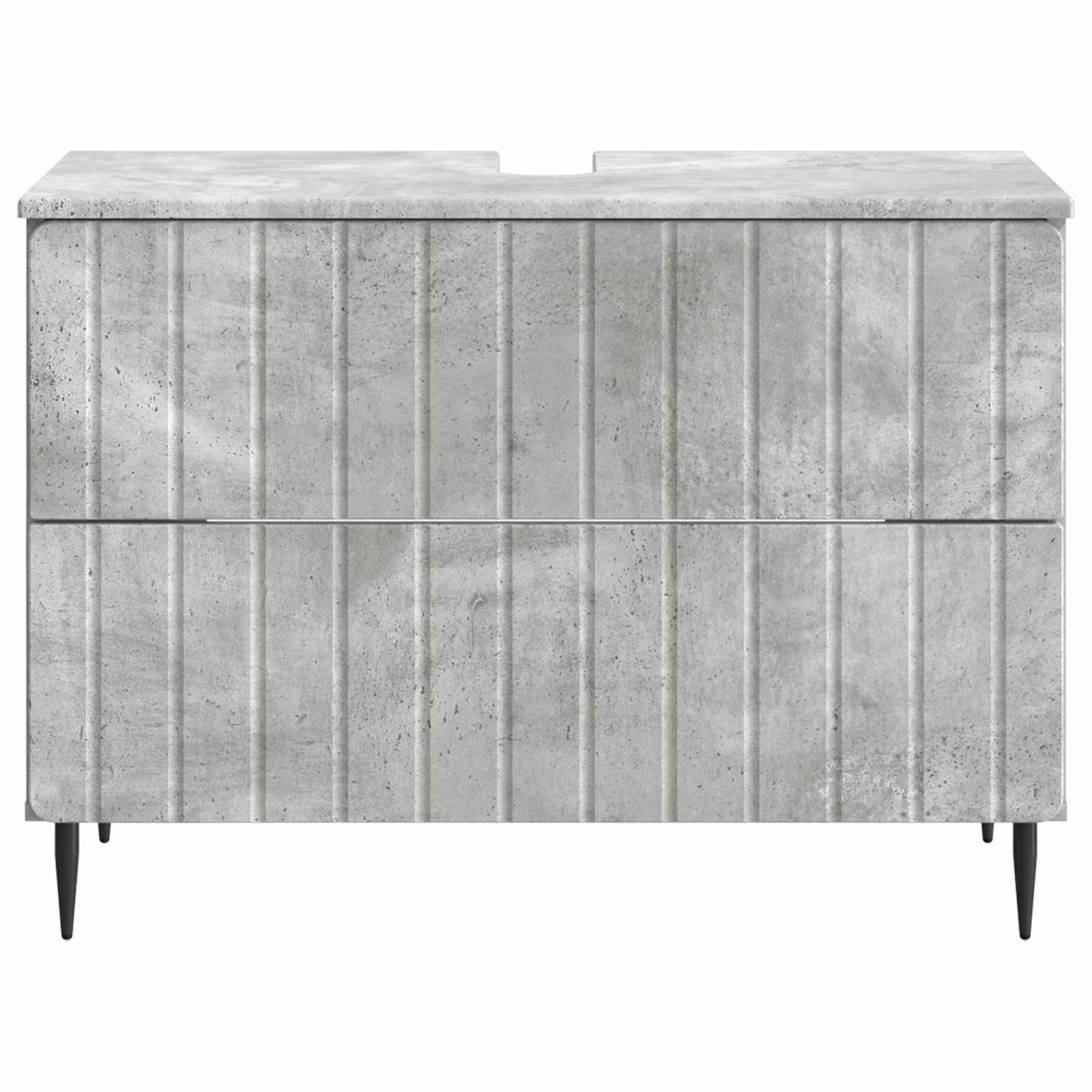 Kylpyhuoneen allaskaappi ZWOLLE Betoninharmaa 82 x 41 x 58,5 cm - Image 3