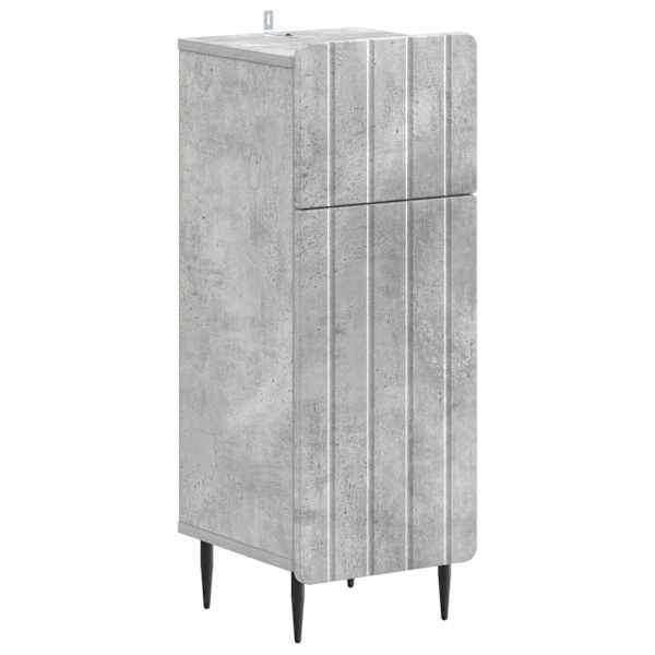 vidaXL Vannitoa hoiukapp ZWOLLE Betoonhall 30 x 31 x 79,5 cm Tehispuit
