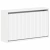 vidaXL Seinale kinnitatav jalan&otilde;ude kapp ZWOLLE 71 x 17 x 43 cm Valge