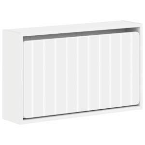 vidaXL Seinale kinnitatav jalan&otilde;ude kapp ZWOLLE 71 x 17 x 43 cm Valge