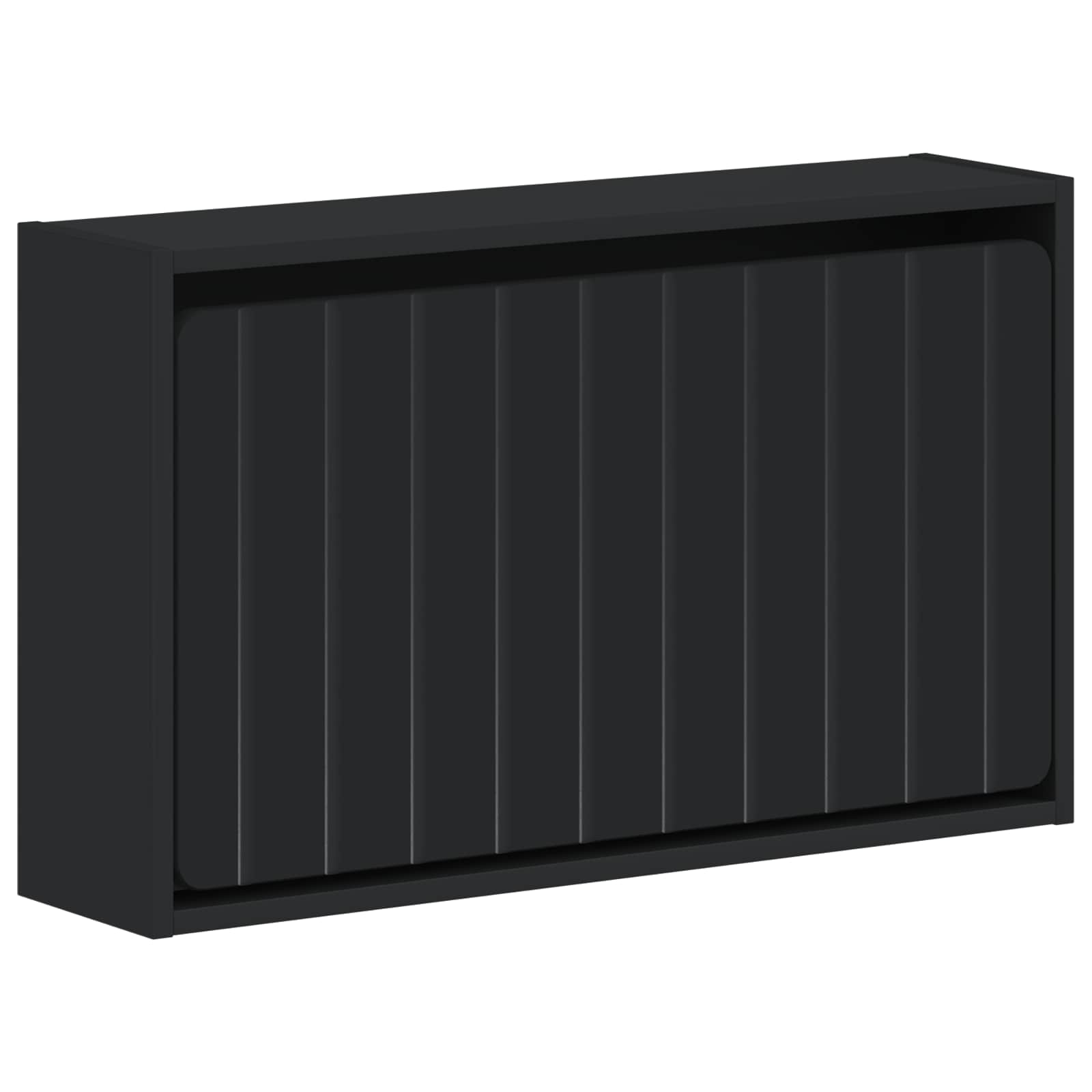 Wandgemonteerde Schoenkast ZWOLLE 71 x 17 x 43 cm Bewerkt hout image 1