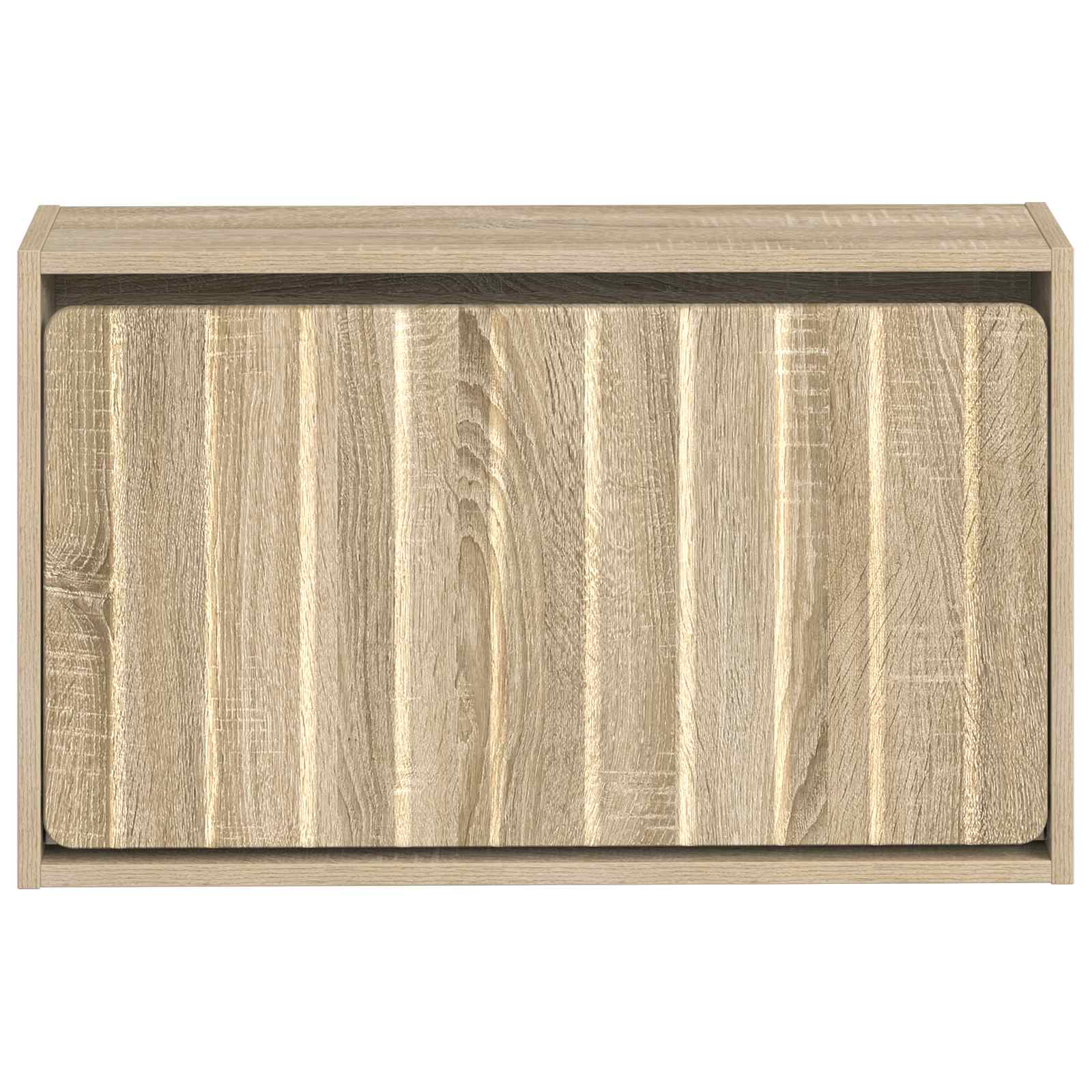 Wandgemonteerde Schoenkast ZWOLLE 71 x 17 x 43 cm Bewerkt hout image 3