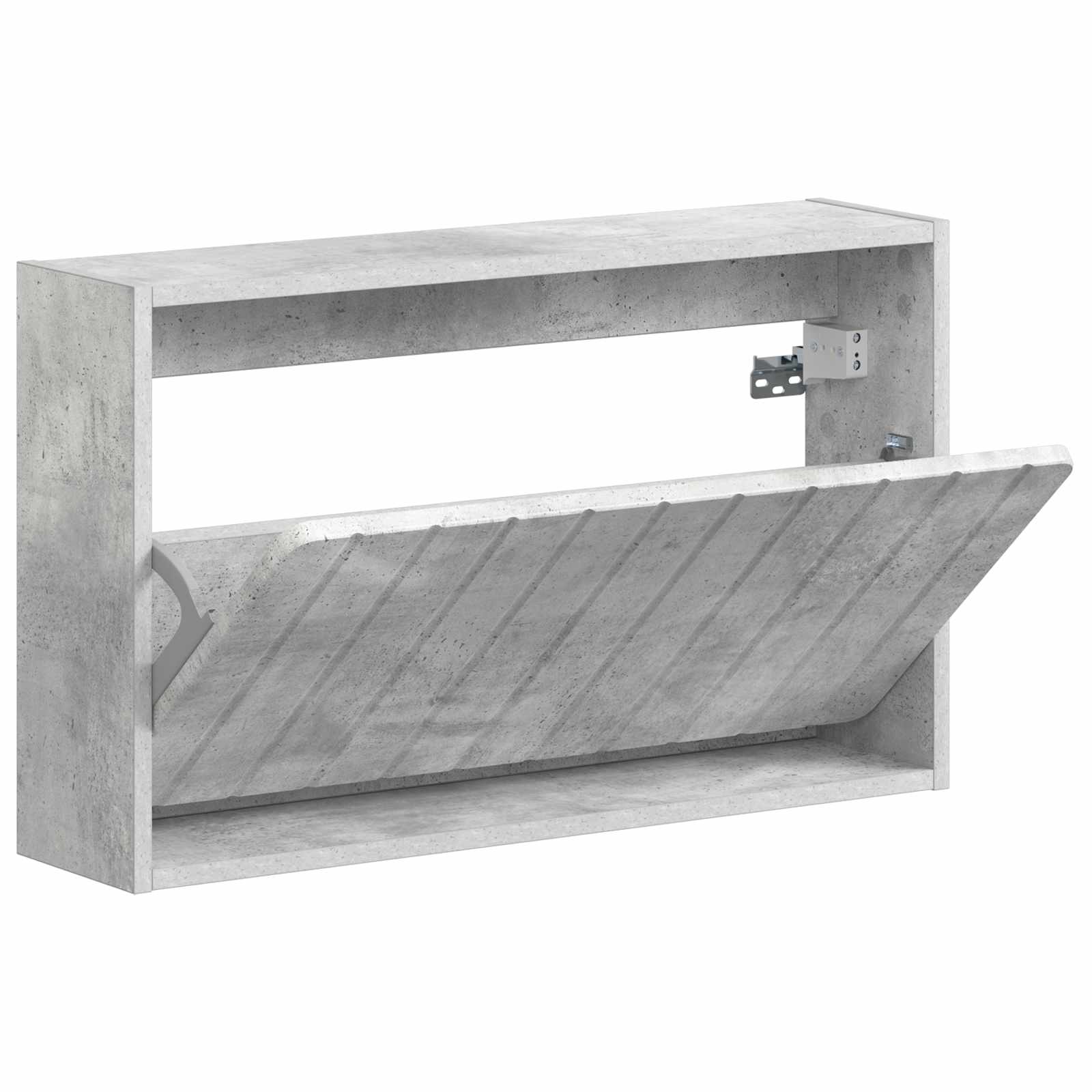 Wandgemonteerde Schoenkast ZWOLLE 71 x 17 x 43 cm Bewerkt hout image 2