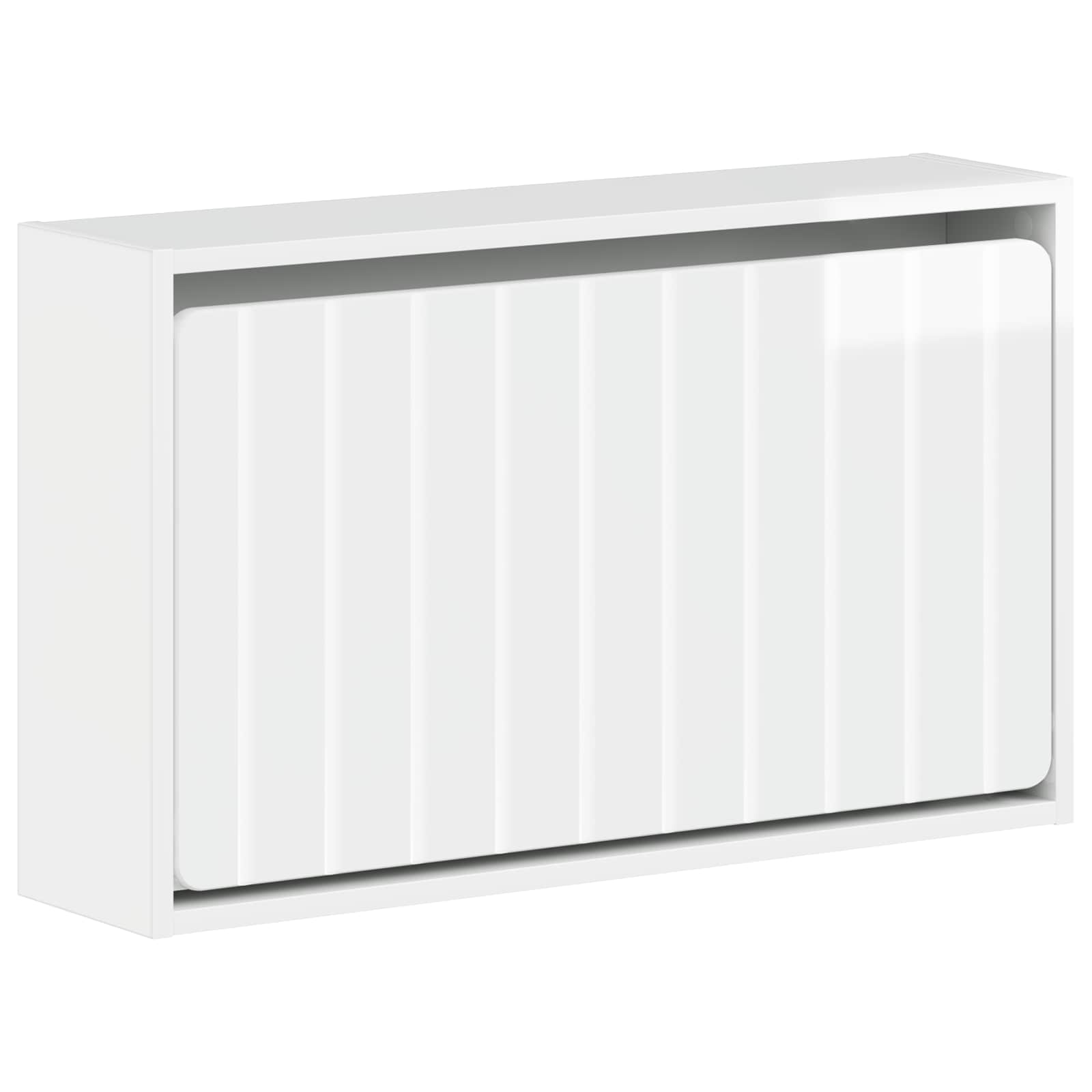 Wandgemonteerde Schoenkast ZWOLLE 71 x 17 x 43 cm Bewerkt hout image 1