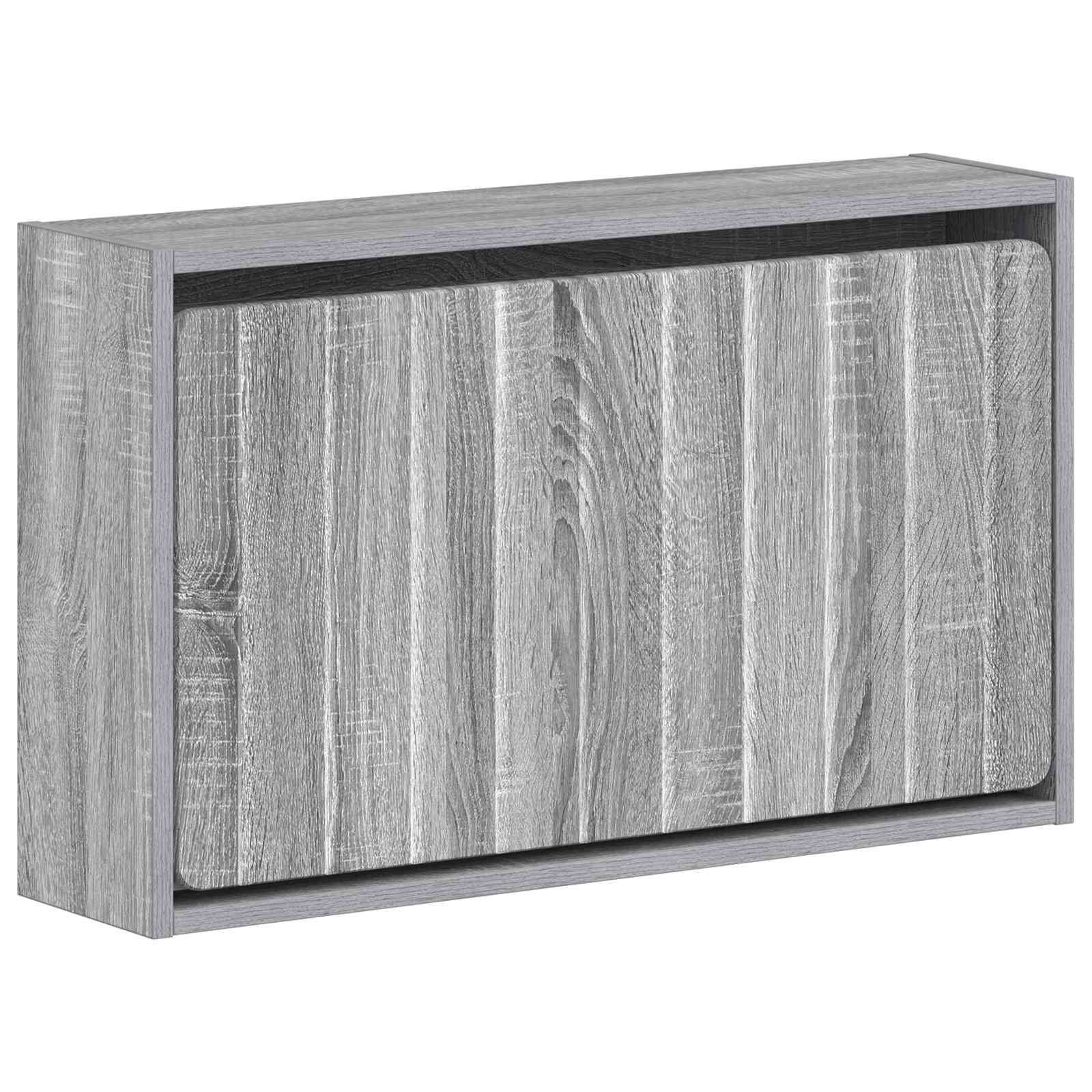 Wandgemonteerde Schoenkast ZWOLLE 71 x 17 x 43 cm Bewerkt hout image 1
