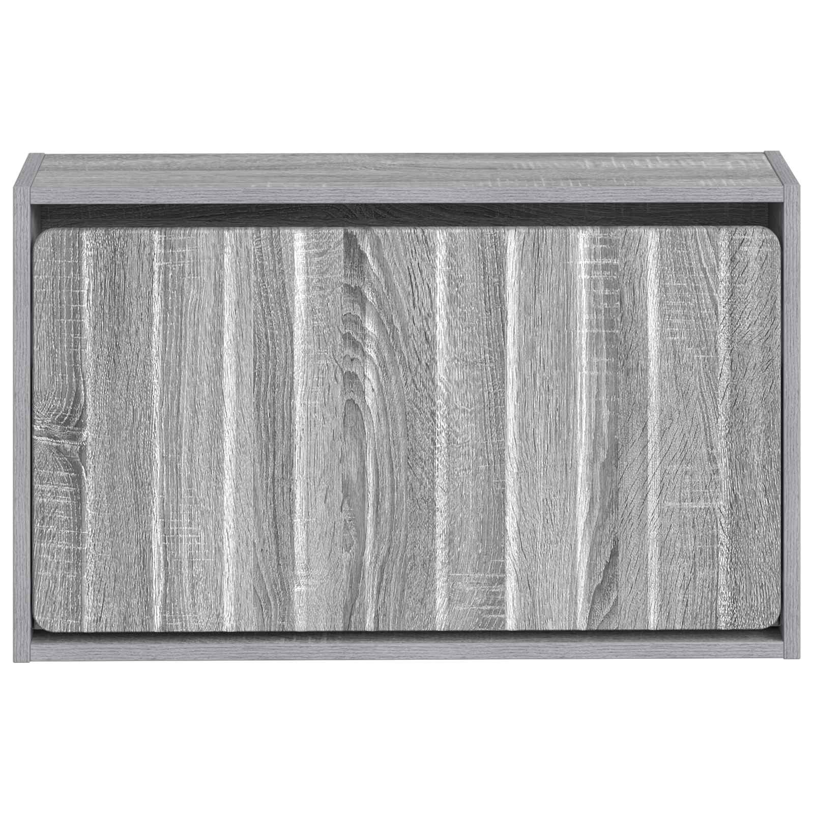 Wandgemonteerde Schoenkast ZWOLLE 71 x 17 x 43 cm Bewerkt hout image 3