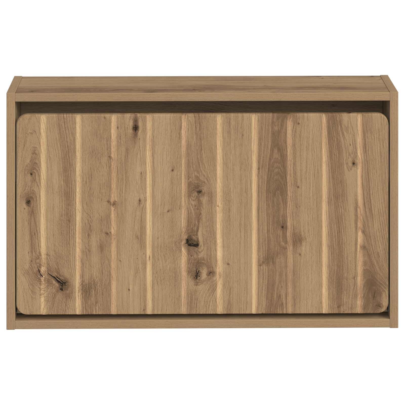 Wandgemonteerde Schoenkast ZWOLLE 71 x 17 x 43 cm Bewerkt hout image 3