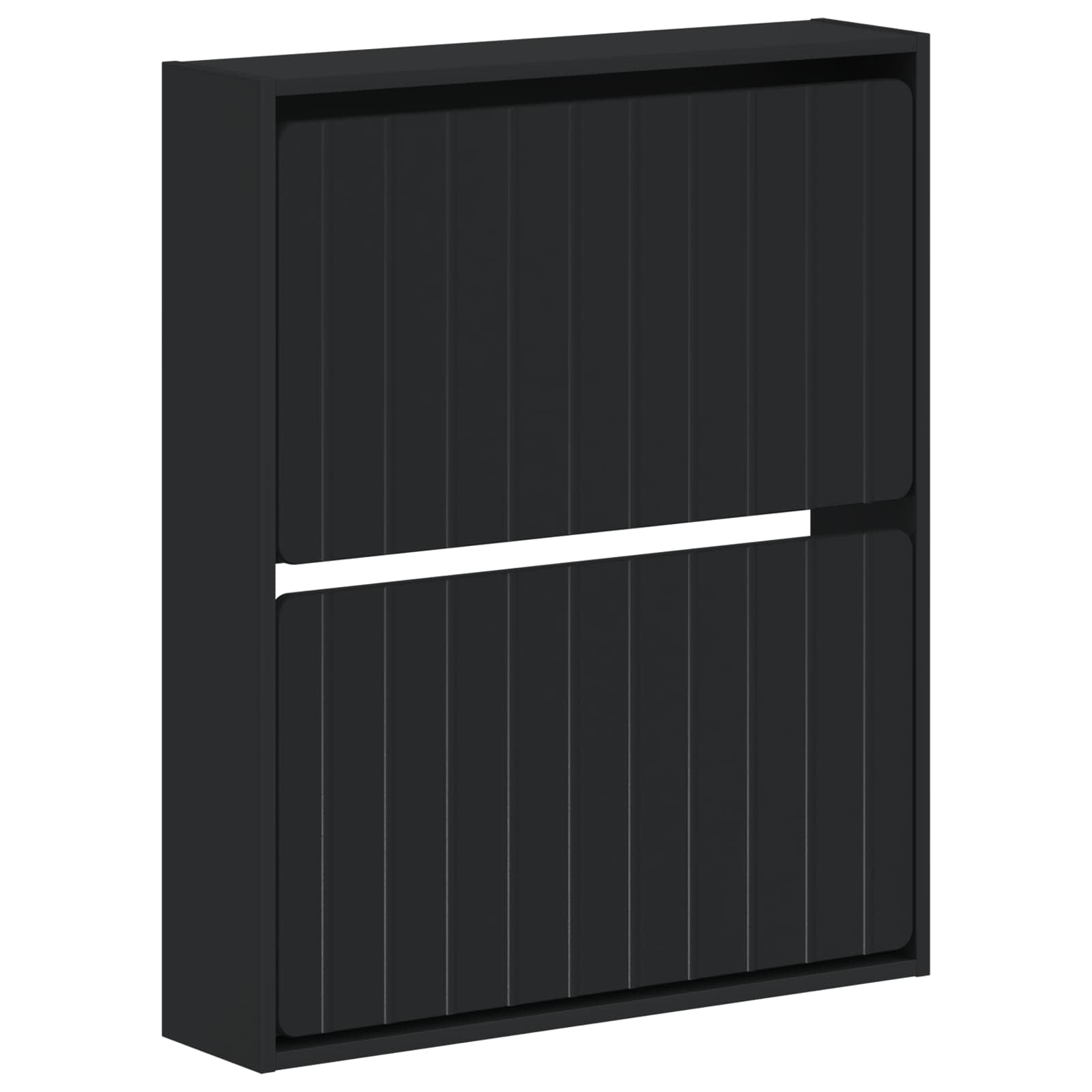 Wandgemonteerde Schoenkast ZWOLLE 71 x 17 x 86 cm Bewerkt hout image 1