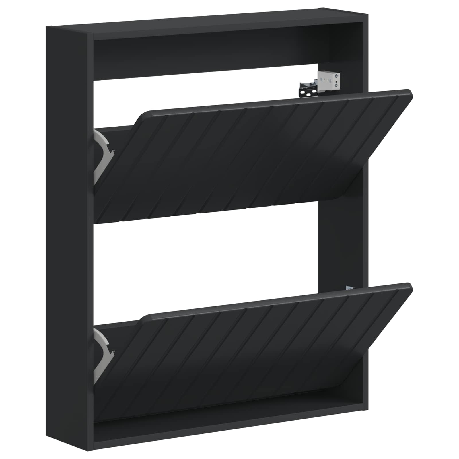Wandgemonteerde Schoenkast ZWOLLE 71 x 17 x 86 cm Bewerkt hout image 2