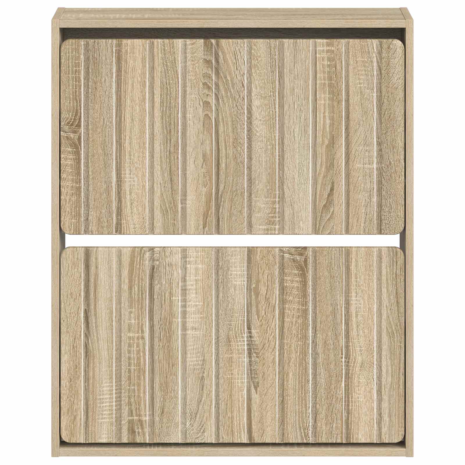 Wandgemonteerde Schoenkast ZWOLLE 71 x 17 x 86 cm Bewerkt hout image 3