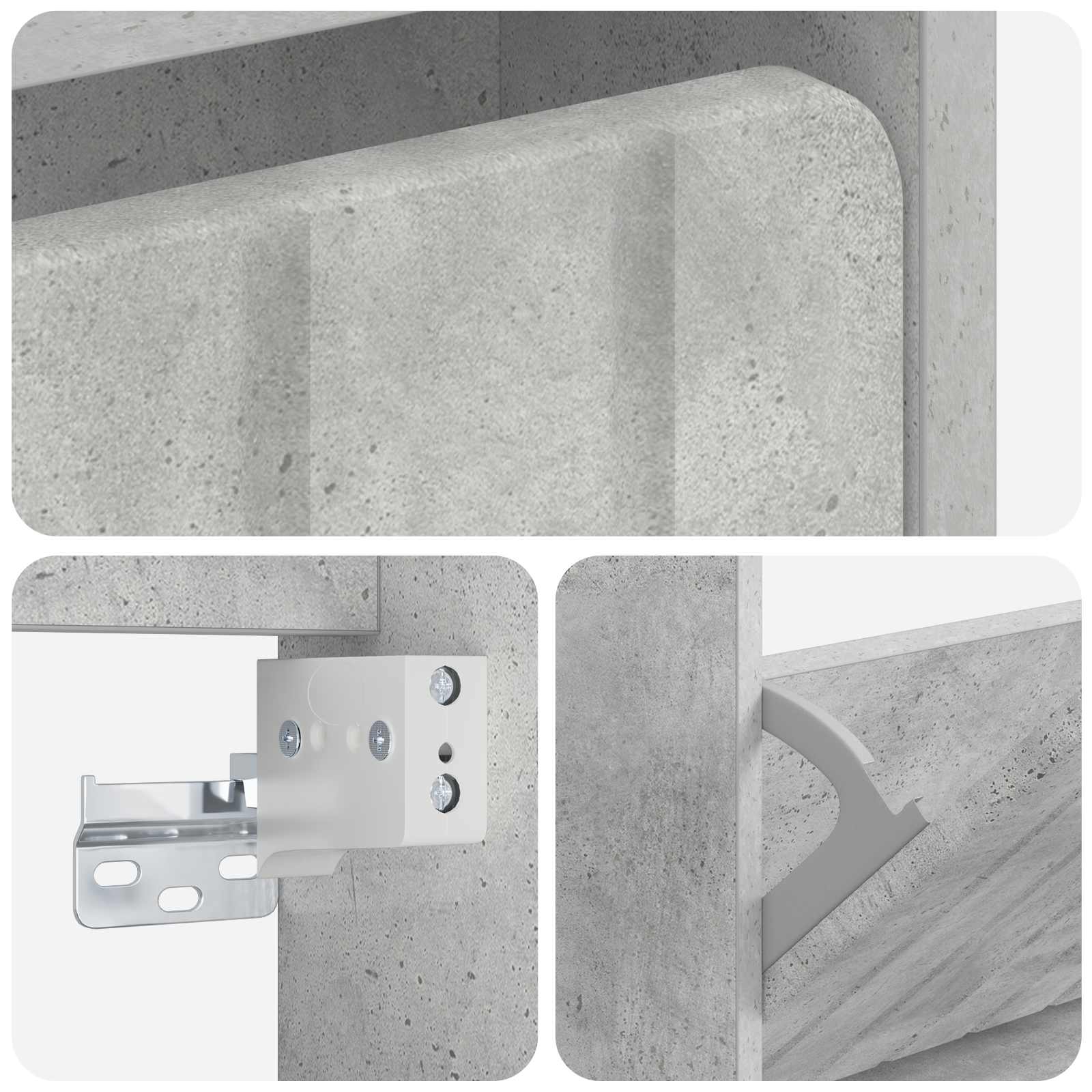 Wandgemonteerde Schoenkast ZWOLLE 71 x 17 x 86 cm Bewerkt hout image 6