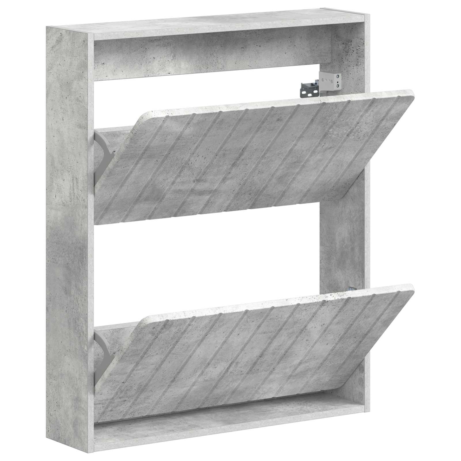 Wandgemonteerde Schoenkast ZWOLLE 71 x 17 x 86 cm Bewerkt hout image 2