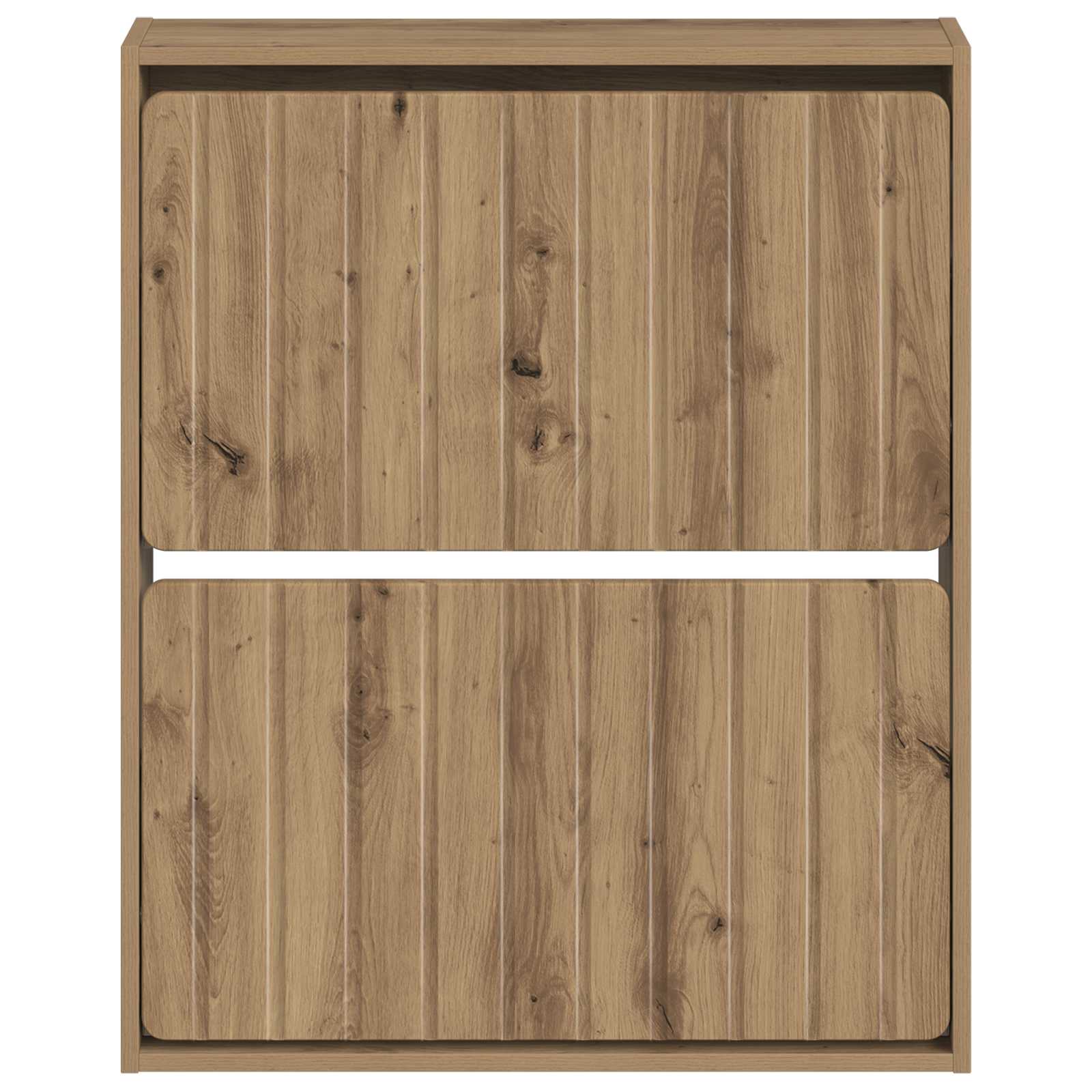Wandgemonteerde Schoenkast ZWOLLE 71 x 17 x 86 cm Bewerkt hout image 3