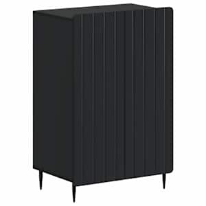 vidaXL Kinga kapp ZWOLLE 59,5 x 39,5 x 91,5 cm Tehispuit Must