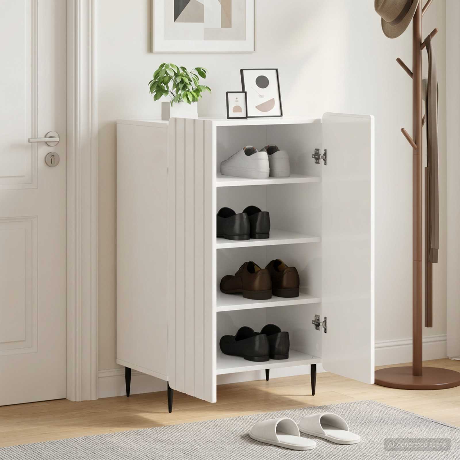 Omara za čevlje ZWOLLE 59,5 x 39,5 x 91,5 cm Inženirski les