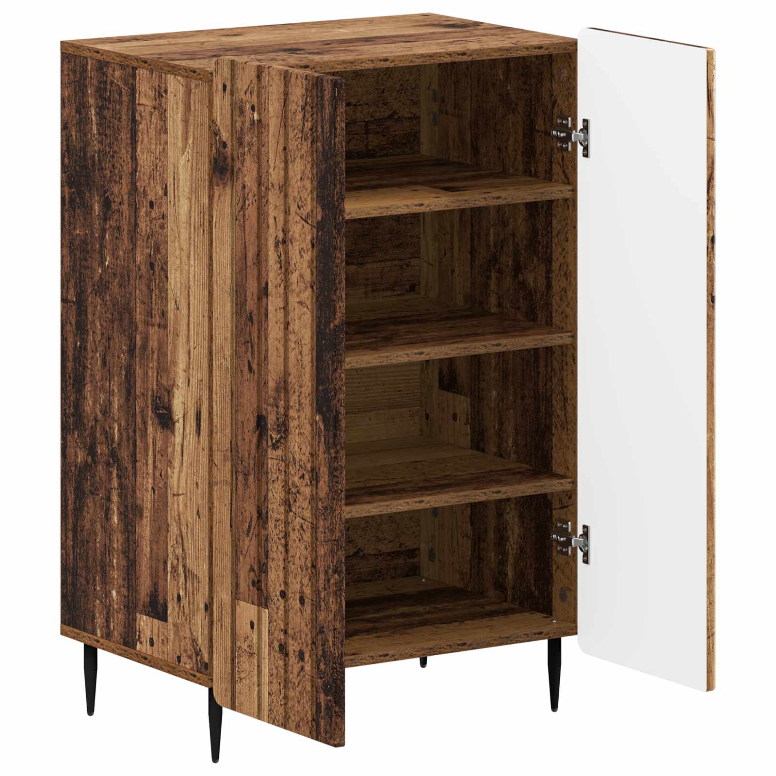 Schoenenkast ZWOLLE 59,5 x 39,5 x 91,5 cm Bewerkt hout Oud hout image 2