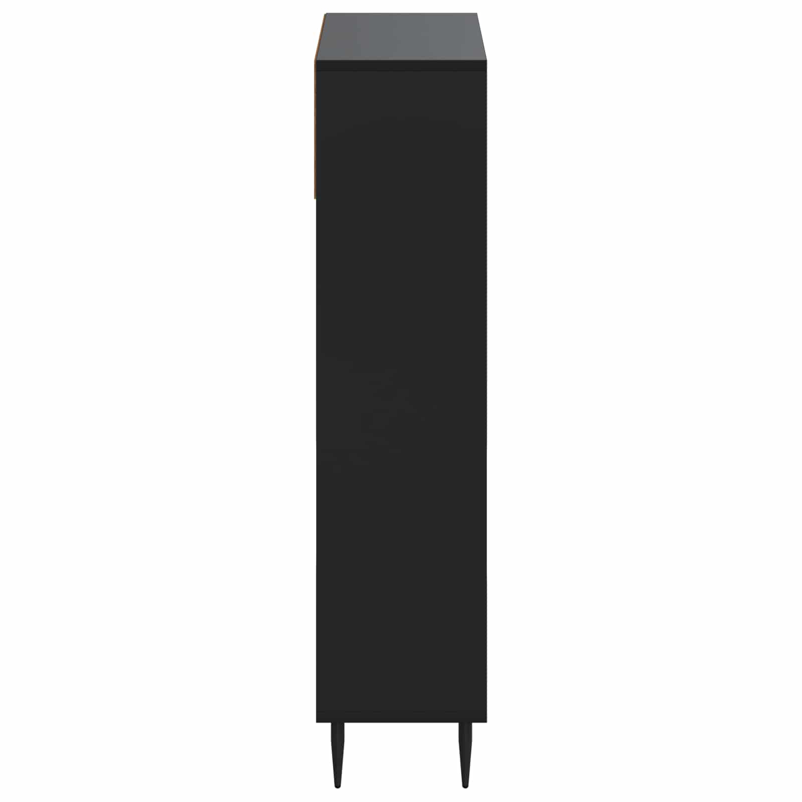 Schoenenkast ZWOLLE 78 x 24 x 103 cm Bewerkt hout Zwart image 4