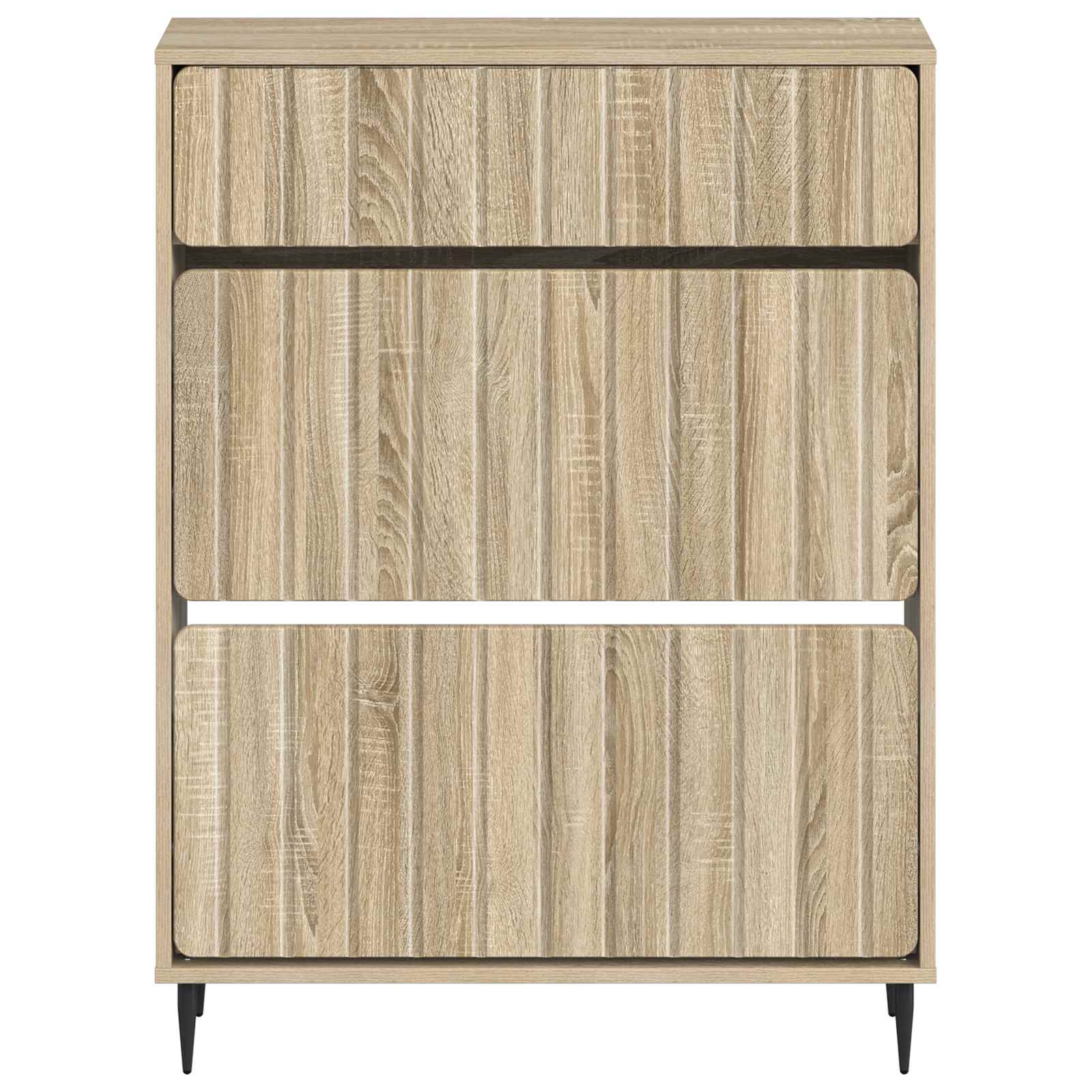 Schoenenkast ZWOLLE 78 x 24 x 103 cm Bewerkt hout Sonoma Eiken image 3