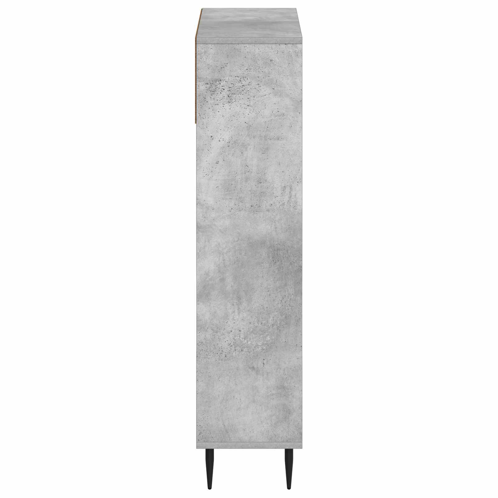 Schoenenkast ZWOLLE 78 x 24 x 103 cm Bewerkt hout Betongrijs image 4