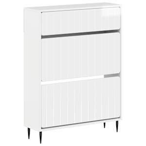 vidaXL Kinga kapp ZWOLLE 78 x 24 x 103 cm Tehispuit K&otilde;rgl&auml;ikega valge