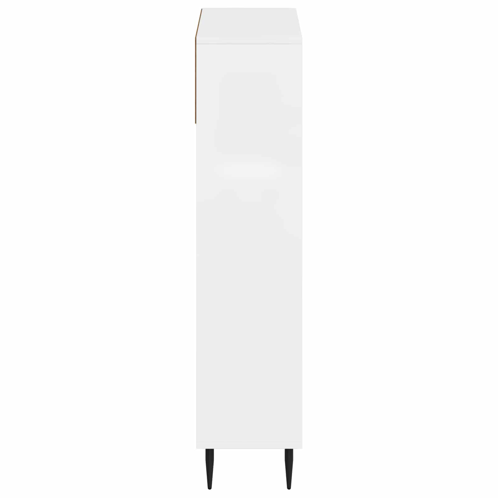 Schoenenkast ZWOLLE 78 x 24 x 103 cm Bewerkt hout Hoogglans Wit image 4