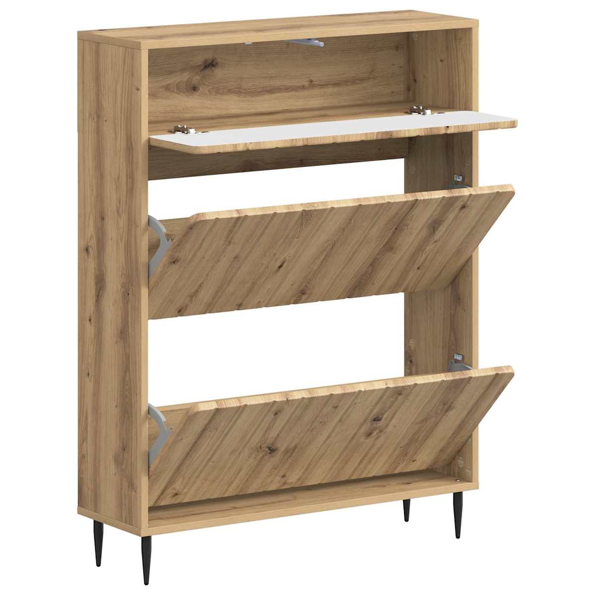 Sko skab ZWOLLE 78 x 24 x 103 cm Konstrueret træ - Billede 3
