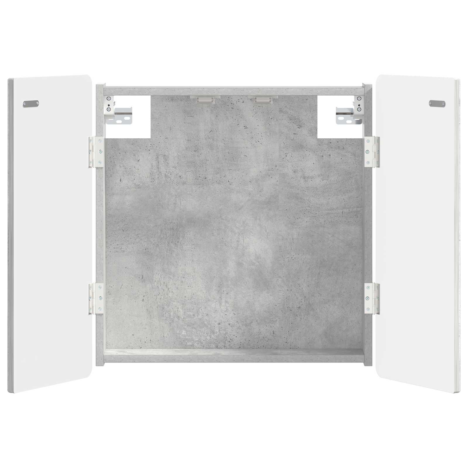 vidaXL Skříň na terče ZWOLLE Betonově šedá 52,5 x 10,5 x 57,5 cm