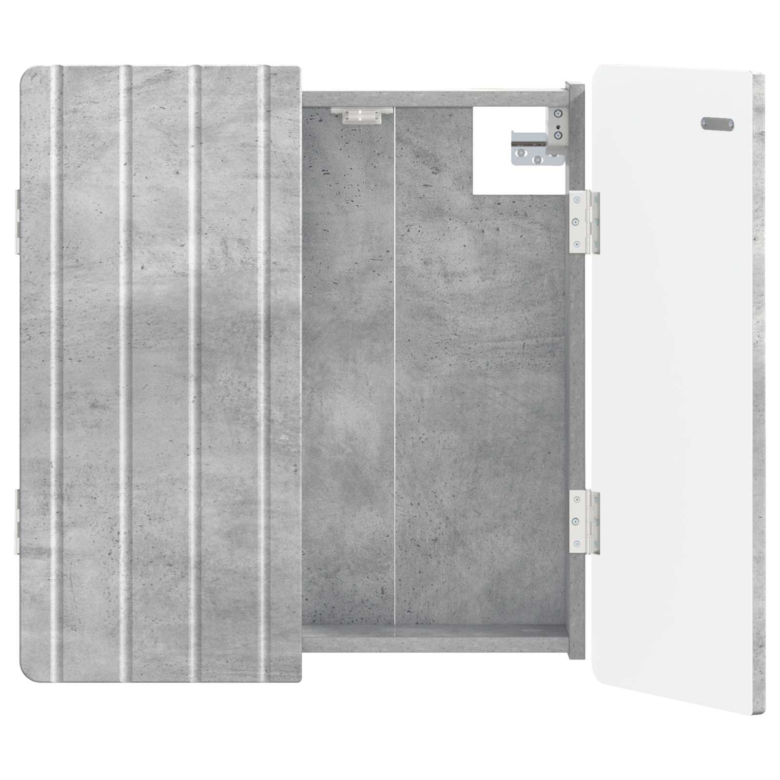 vidaXL Skříň na terče ZWOLLE Betonově šedá 52,5 x 10,5 x 57,5 cm