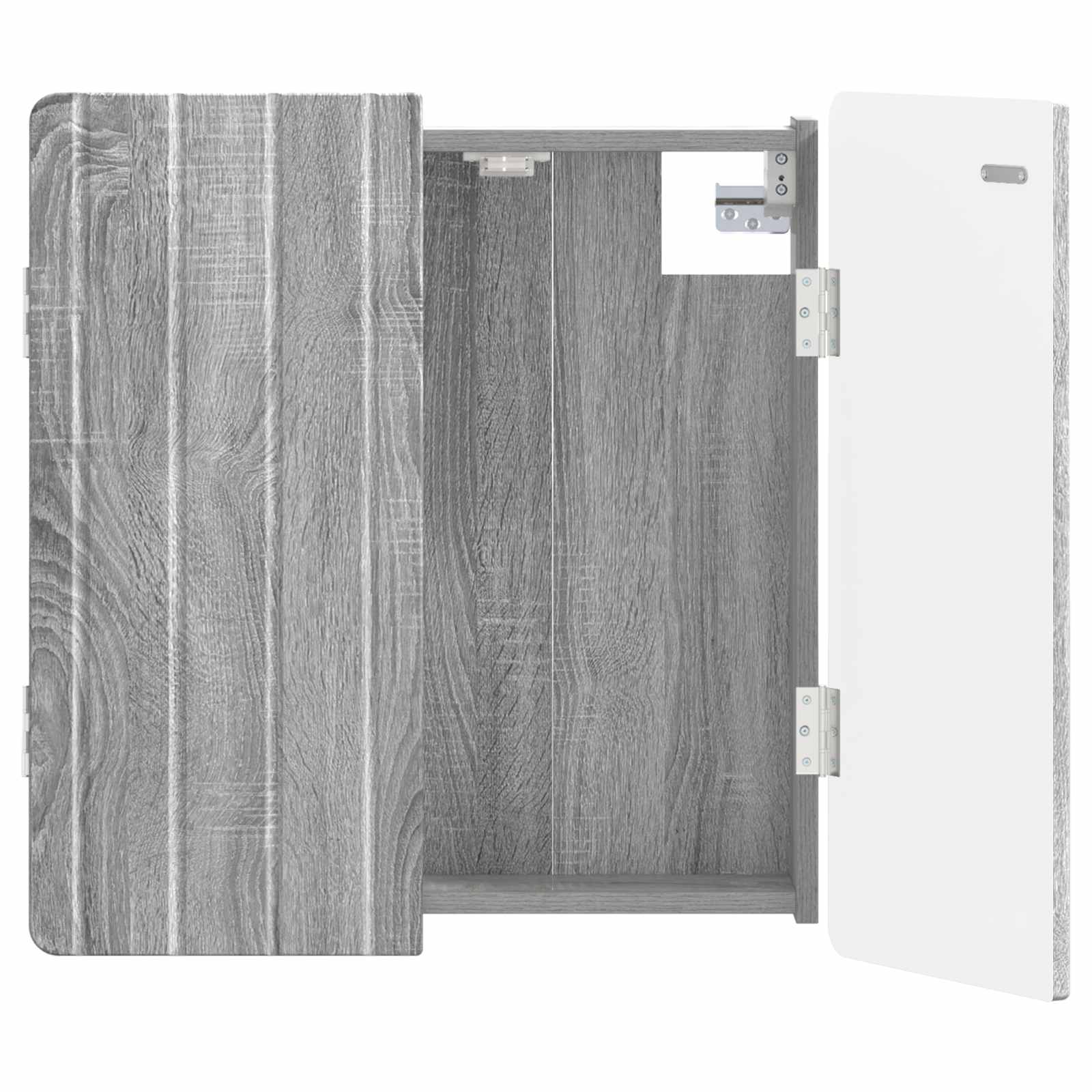vidaXL Skříň na terče ZWOLLE Šedý Sonoma 52,5 x 10,5 x 57,5 cm