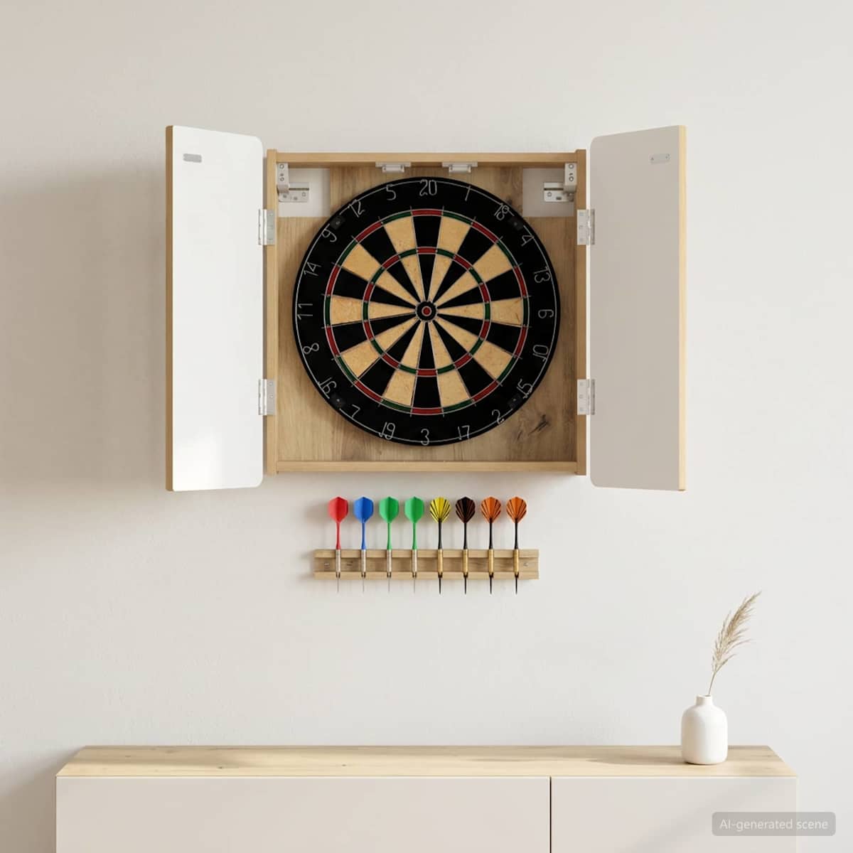 Dartboard Skab ZWOLLE 52,5 x 10,5 x 57,5 cm