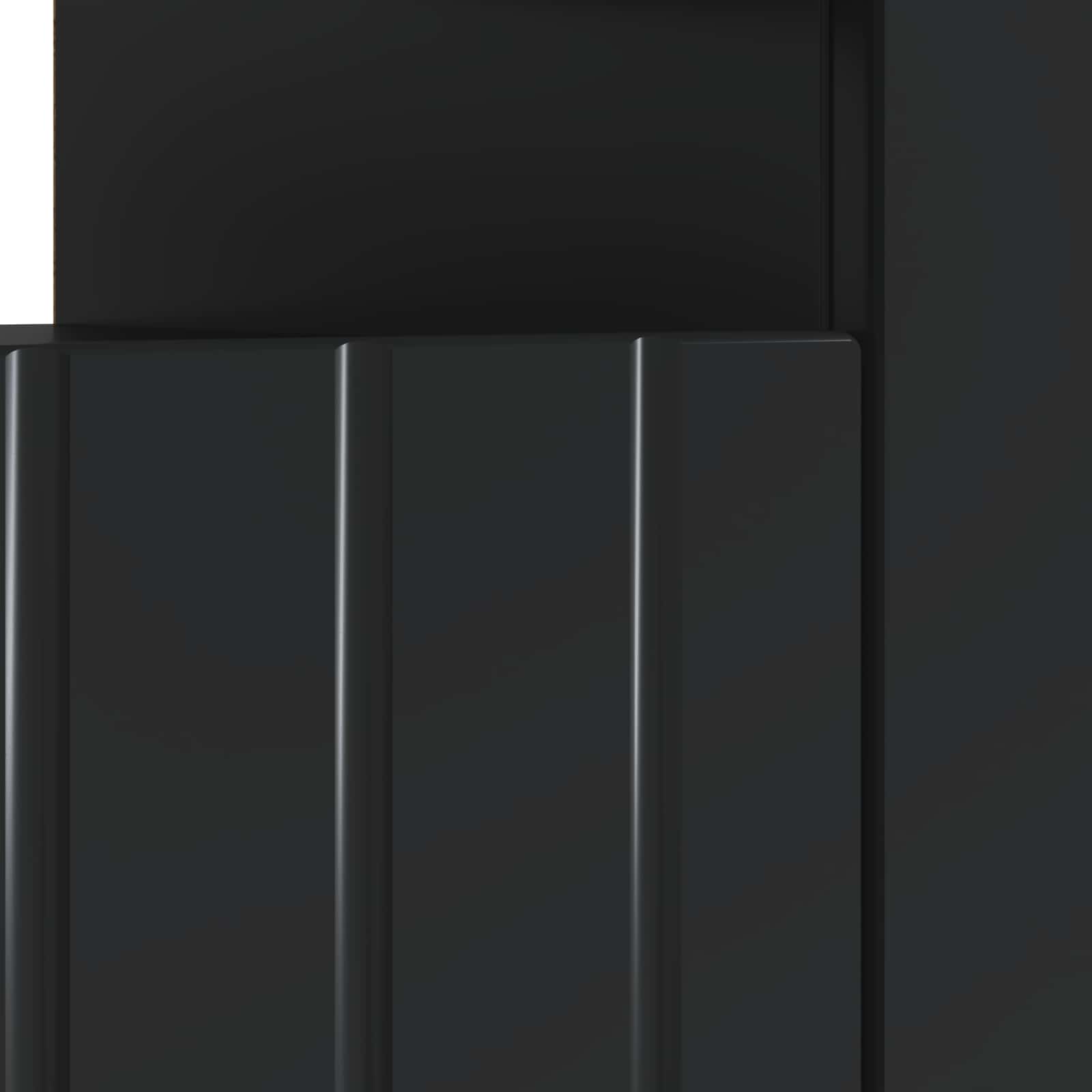 LED TV-kaappi Musta Tekninen puu - Image 7
