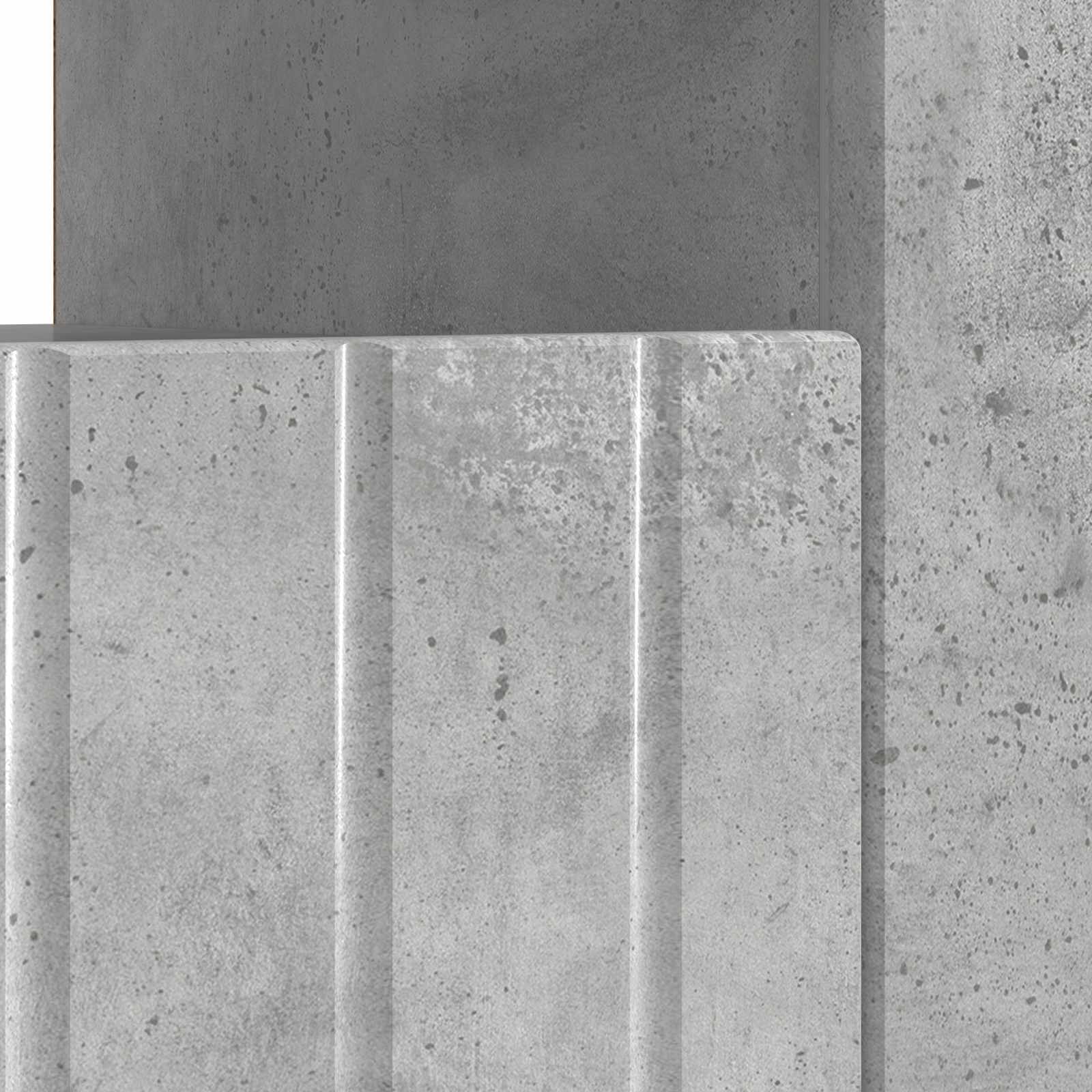 LED TV-kaappi Betoninharmaa Tekninen puu - Image 7